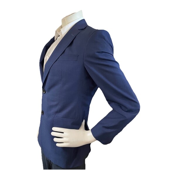 Ted Baker Endurance JAY CT Men 38R Blazer Wool Dual Vent Stitched Lapel Jacket - Picture 3 of 14